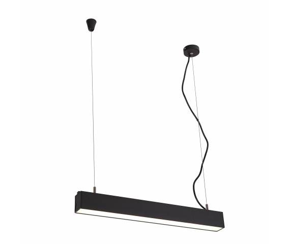 Lampa wisząca listwa ledowa Fortis 57 Pendant czarna oprawa zwieszana Dobac
