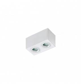 Lampa natynkowa Brant 2 square IP44 AZ2823 AZzardo biała oprawa w nowoczesnym stylu