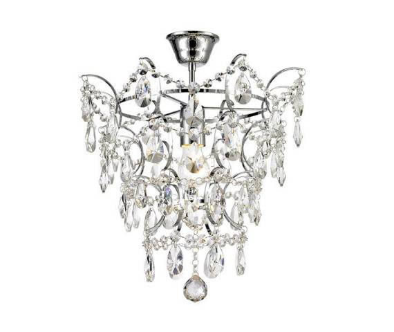 Plafon Fusion RLX93410-1 oprawa w kolorze srebrnym ZUMA LINE