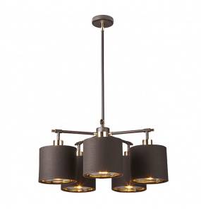 Żyrandol Balance BALANCE5 BRPB Elstead Lighting brązowa oprawa w nowoczesnym stylu