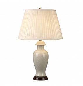 Lampa stołowa Ivory Crackle Small Elstead Lighting klasyczna oprawa w kolorze kości słoniowej