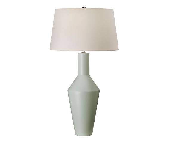 Lampa stołowa Leyton Elstead Lighting minimalistyczna oprawa w kolorze zielonym
