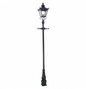 Latarnia zewnętrzna Grampian GP1-BLACK Elstead Lighting dekoracyjna oprawa stojąca w klasycznym stylu