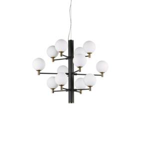 Lampa wisząca Copernico SP12 197319 Ideal Lux nowoczesna oprawa w kolorze czarnym