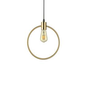 Lampa wisząca Abc SP1 Round 207841 Ideal Lux mosiężna oprawa w stylu design