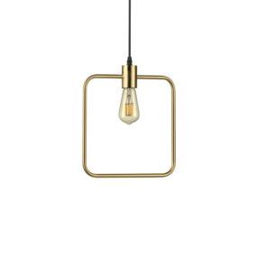 Lampa wisząca Abc SP1 Square 207858 Ideal Lux mosiężna oprawa w stylu design