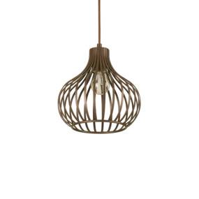 Lampa wisząca Onion SP1 D23 205281 Ideal Lux nowoczesna oprawa sufitowa w kolorze brązowym