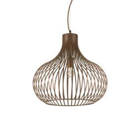 Lampa wisząca Onion SP1 D48 205304 Ideal Lux nowoczesna oprawa sufitowa w kolorze brązowym