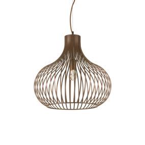 Lampa wisząca Onion SP1 D48 205304 Ideal Lux nowoczesna oprawa sufitowa w kolorze brązowym