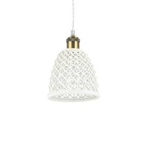 Lampa wisząca Lugano SP1 D18 206820 Ideal Lux nowoczesna oprawa w kolorze białym