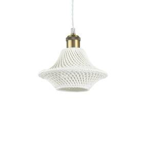 Lampa wisząca Lugano SP1 D23 206806 Ideal Lux nowoczesna oprawa w kolorze białym