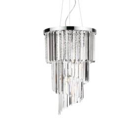 Żyrandol Carlton SP8 117737 Ideal Lux klasyczna oprawa w kolorze chromu