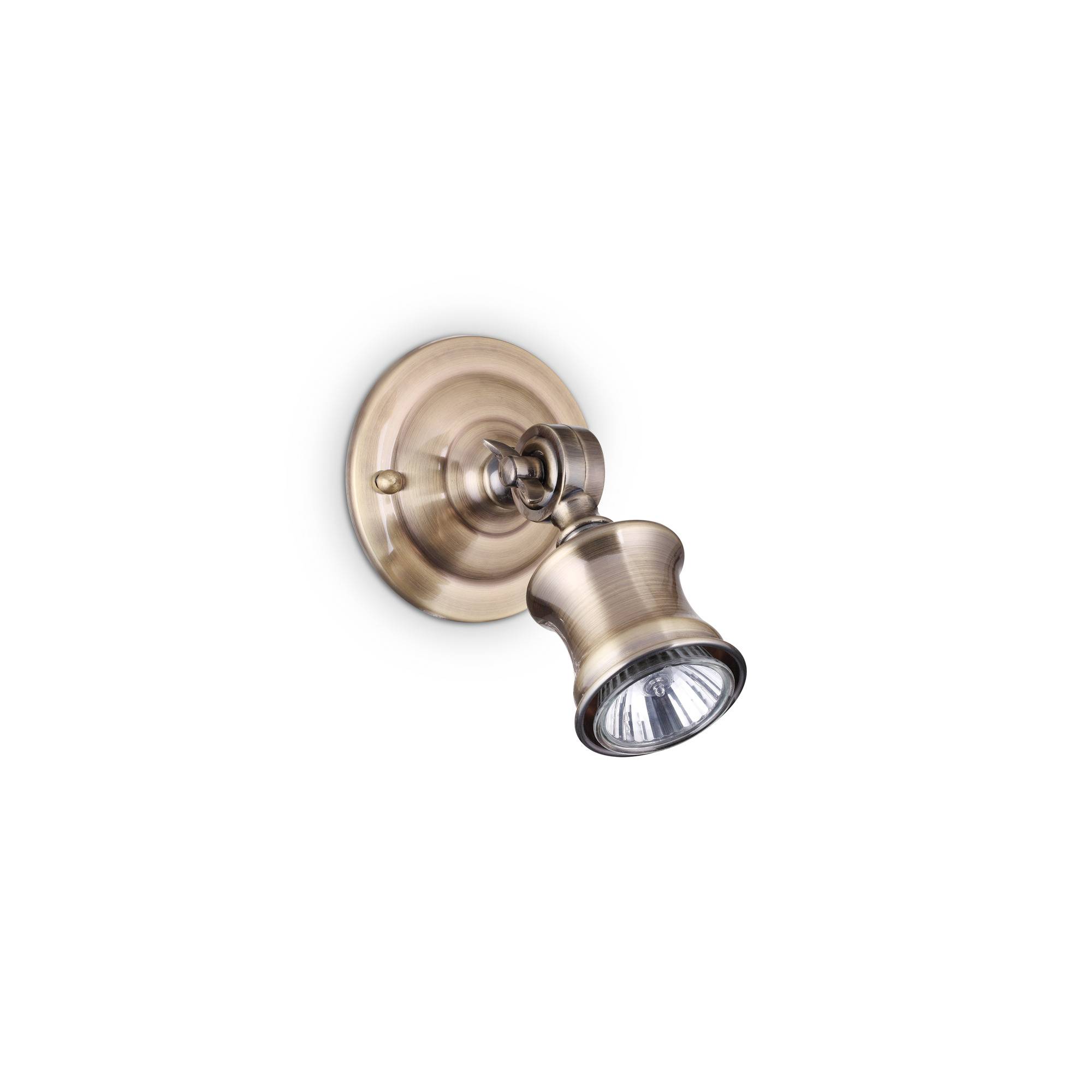 Kinkiet Barber AP1 159997 Ideal Lux klasyczna oprawa cienna w kolorze mosi dzu Sklep MagiaSwiatel.pl