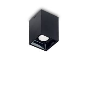Lampa natynkowa Nitro 10W Square 206042 Ideal Lux  nowoczesna oprawa sufitowa w kolorze czarnym