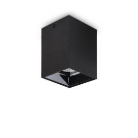 Lampa natynkowa Nitro 15W Square 206011 Ideal Lux  nowoczesna oprawa sufitowa w kolorze czarnym