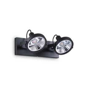 Lampa sufitowa Glim PL2  200248 Ideal Lux nowoczesna oprawa sufitowa w kolorze czarnym