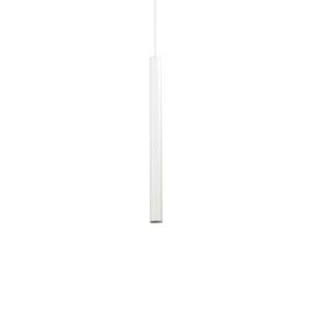 Lampa wisząca Ultrathin SP1 Small Round 156682 Ideal Lux nowoczesna oprawa w kolorze białym
