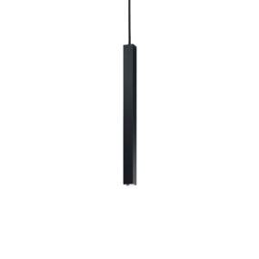 Lampa wisząca Ultrathin SP1 Small Square 194202 Ideal Lux nowoczesna oprawa w kolorze czarnym