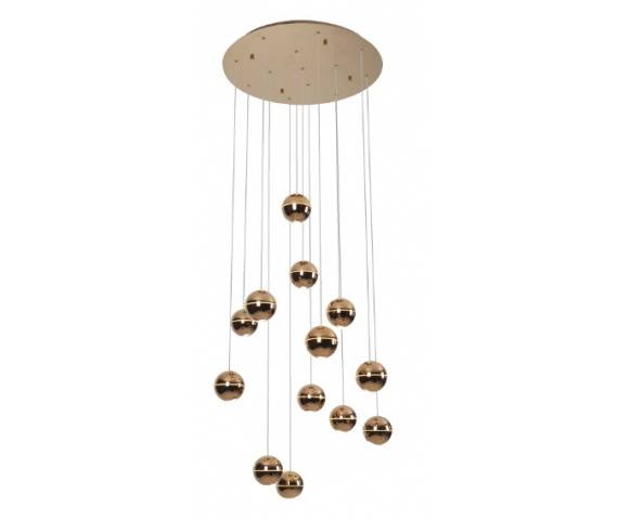 Lampa wisząca Zen 13 P0318 MAXlight nowoczesna oprawa w kolorze miedzi 