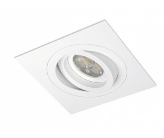 Oczko stropowe MINI CATLI GU10 3011.01.RF kwadratowa oprawa wpuszczana czarna/biała BPM Lighting