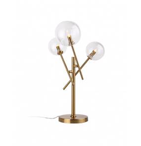 WYPRZEDAŻ Lampa stołowa Lollipop T0035 MAXlight nowoczesna oprawa w kolorze mosiądzu