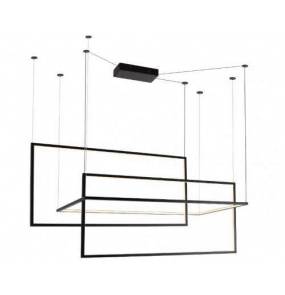 Lampa wisząca Geometric P0271D MAXlight czarna oprawa nowoczesna z funkcją ściemniania światła