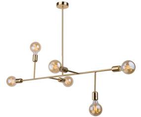 Lampa wisząca Dadim 8224 Amplex dekoracyjna oprawa w kolorze złotym