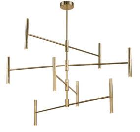 Lampa wisząca Livi 8392 Amplex nowoczesna oprawa w kolorze złotym