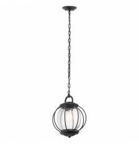 Lampa wisząca Vandalia M IP44 KL-VANDALIA8-M Kichler czarna oprawa w dekoracyjnym stylu