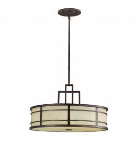 Lampa wisząca Fusion FE-FUSION-P-L Feiss klasyczna oprawa wisząca w kolorze brązowym