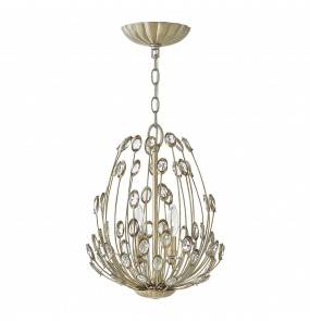 Lampa wisząca Tulah HK/TULAH/3P Hinkley srebrna oprawa w dekoracyjnym stylu