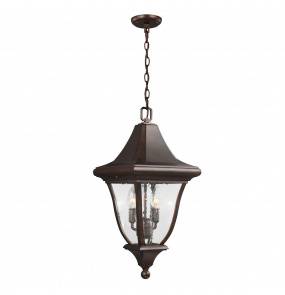 Lampa wisząca Oakmont FE/OAKMONT8/M Feiss brązowa oprawa w klasycznym stylu