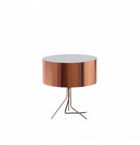 Lampa stołowa Diagonal 855C-G05X1A-37 Exo nowoczesna oprawa w kolorze miedzi
