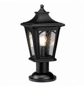 Lampa stojąca Bedford QZ/BEDFORD3/M Quoizel latarnia ogrodowa w kolorze czarnym