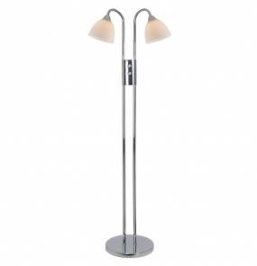 Lampa podłogowa Ray 72224033 Nordlux podwójna ściemnialna oprawa w kolorze chromu