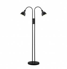 Lampa podłogowa Ray 72224003 Nordlux podwójna ściemnialna oprawa w kolorze czarnym