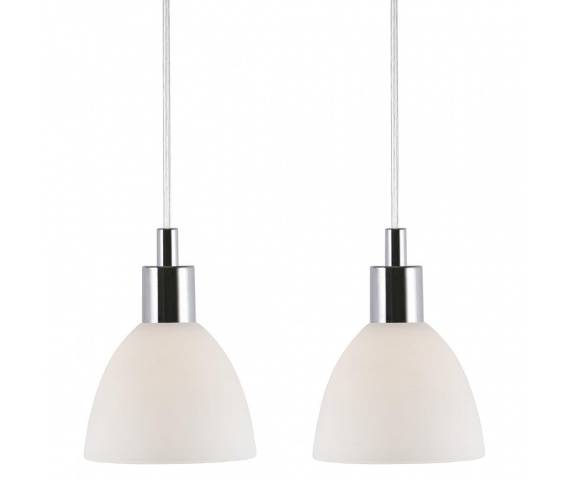 Lampa wisząca Ray 2-Kit 63233033 Nordlux podwójna oprawa w kolorze chromu