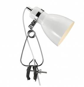 Lampa biurkowa Cyclone 73072001 Nordlux biała oprawa z klipsem