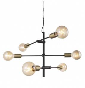 Lampa wisząca JOSEFINE 48933003 oprawa w kolorze czerni i mosiądzu NORDLUX