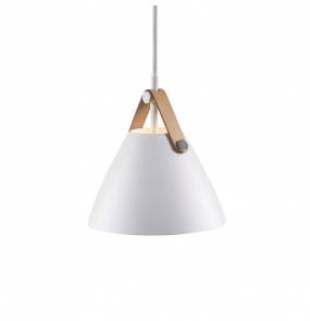 Lampa wisząca STRAP 16 84303001 oprawa w kolorze białym ze skórzanymi elementami NORDLUX