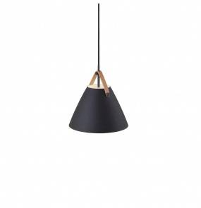 Lampa wisząca STRAP 27 84333003 oprawa w kolorze czarnym ze skórzanymi elementami NORDLUX