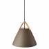 Lampa wisząca STRAP 27 84333009 oprawa w kolorze beżowym ze skórzanymi elementami NORDLUX
