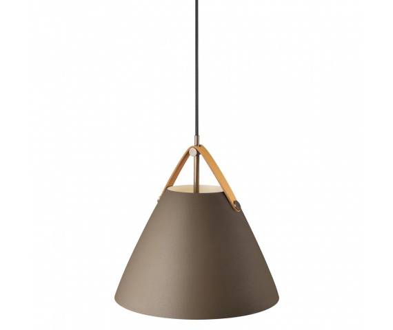 Lampa wisząca STRAP 27 84333009 oprawa w kolorze beżowym ze skórzanymi elementami NORDLUX