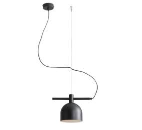 Lampa wisząca BERYL BLACK 976G1 Aldex minimalistyczna oprawa zwieszana w kolorze czarnym
