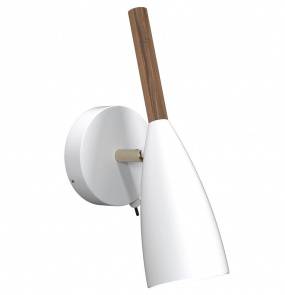 Kinkiet PURE 78271001 oprawa w kolorze białym z elementami drewna NORDLUX