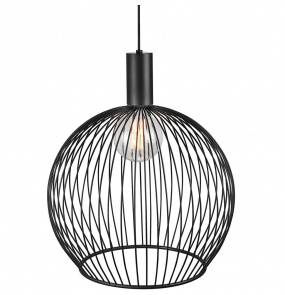 Lampa wisząca Aver 50 84263003 Nordlux czarna ażurowa oprawa w dekoracyjnym stylu