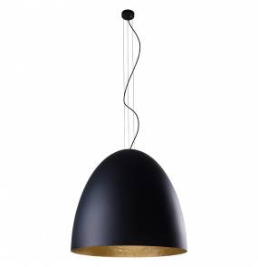 Lampa wisząca Egg XL 9026 BL/G Nowodvorski Lighting czarno-złota nowoczesna oprawa wisząca