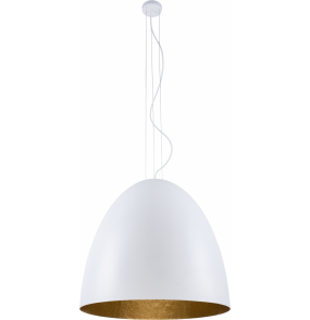 Lampa wisząca Egg XL 9025 WH/G Nowodvorski Lighting biało-złota nowoczesna oprawa wisząca