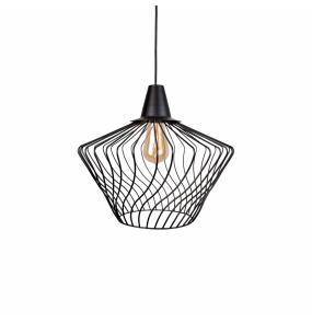 Lampa wisząca Wave S 8858 BL Nowodvorski Lighting czarna ażurowa oprawa w dekoracyjnym stylu