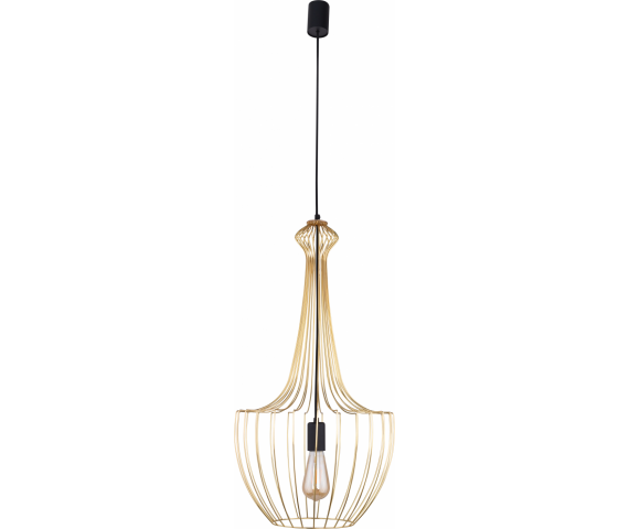 Lampa wisząca Luksor S 8853 G Nowodvorski Lighting dekoracyjna ażurowa oprawa w kolorze złotym